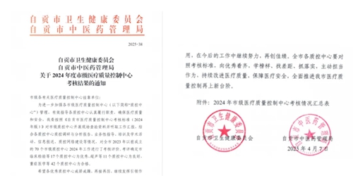 掛靠在我院的三個(gè)質(zhì)控中心獲評(píng)市級(jí)優(yōu)秀